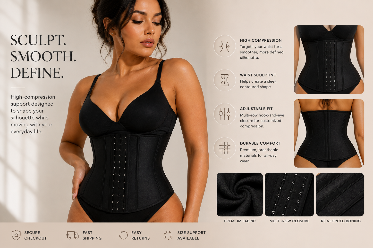 Curvez High-Compression Waist Trainer