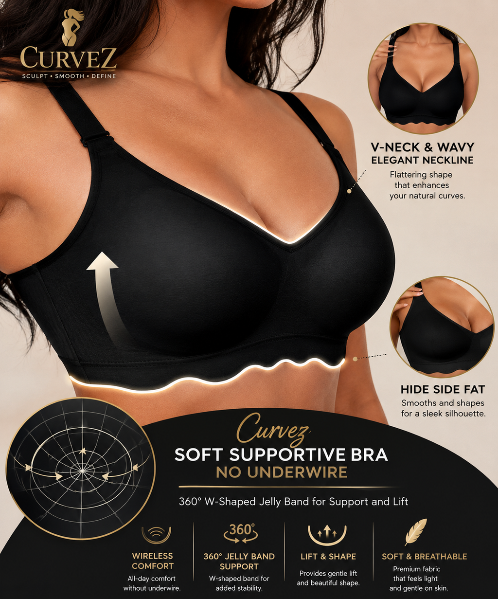 Curvez™ CloudLift Wireless Support Bra