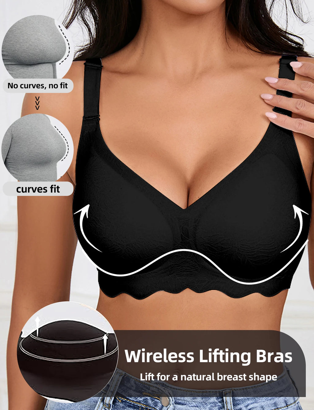 Curvez™ CloudLift Wireless Support Bra